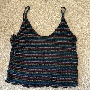 Forever 21 Rainbow Sparkly Tank Top (medium)